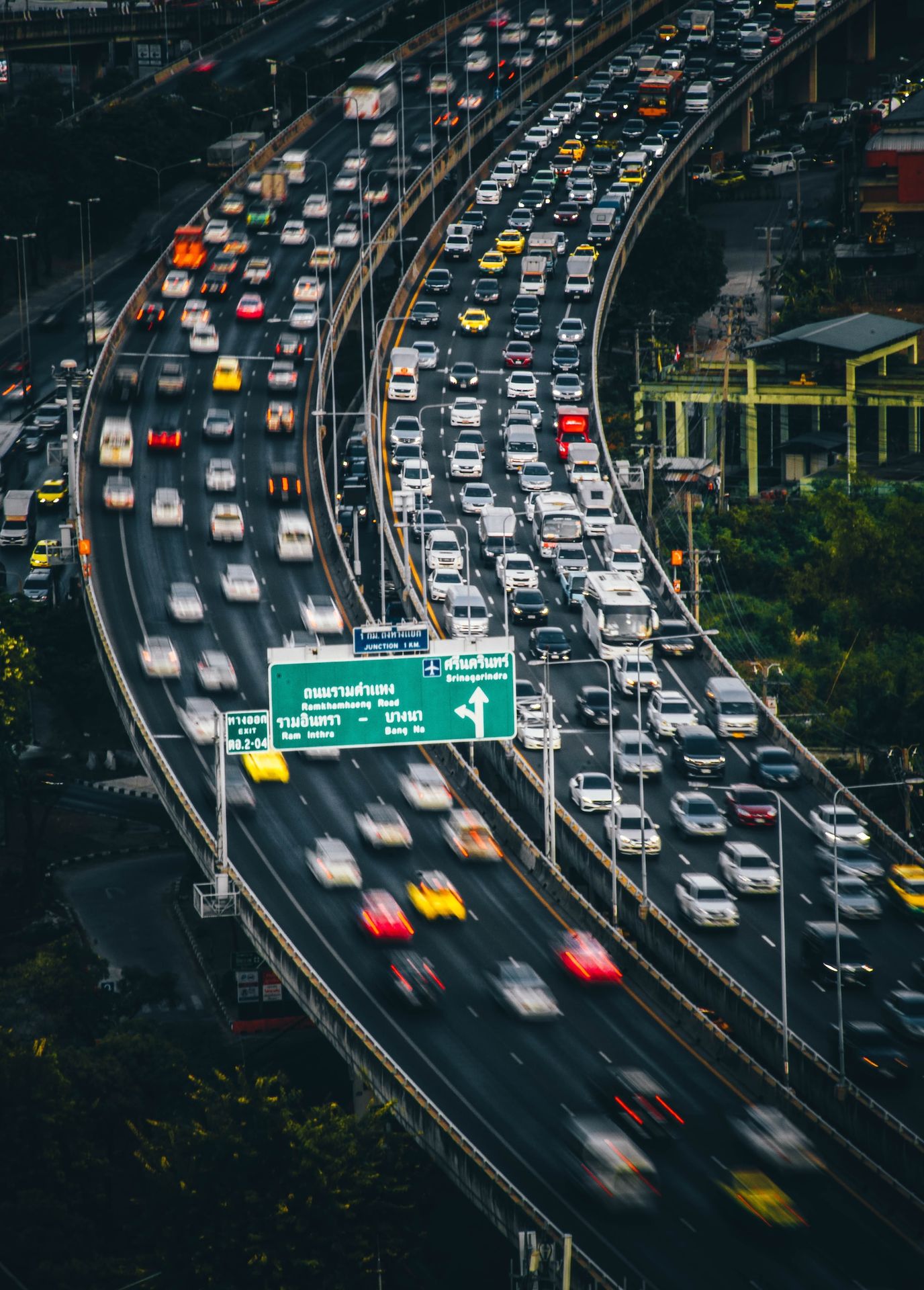carretera congestionada